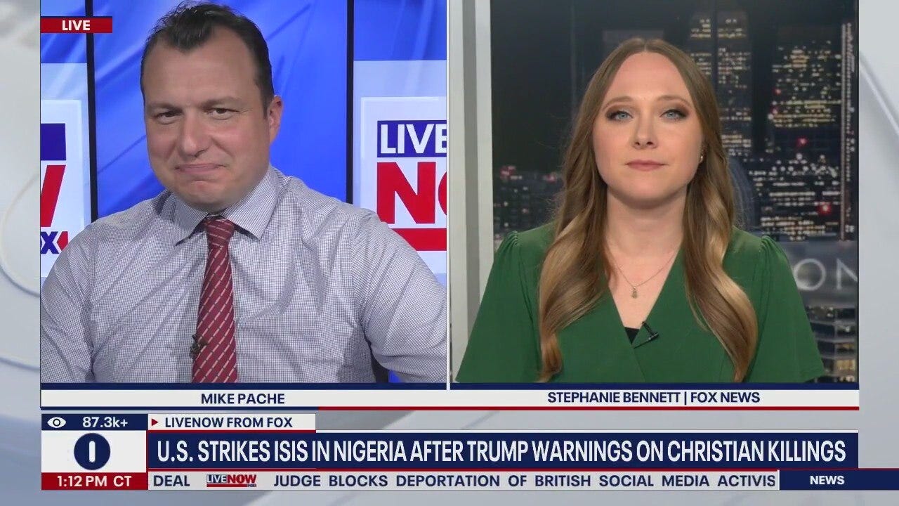 U.S. strikes Islamic State forces in Nigeria