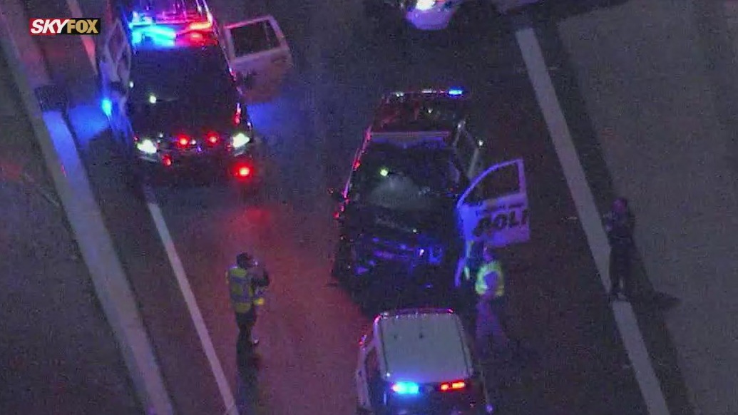 Goodyear police car involved in crash on I-10