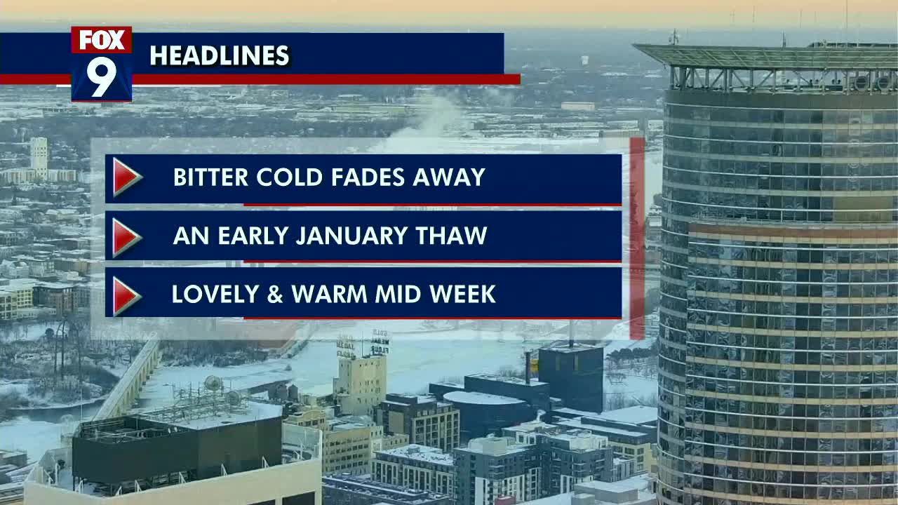 Bitter cold gives way to early January thaw