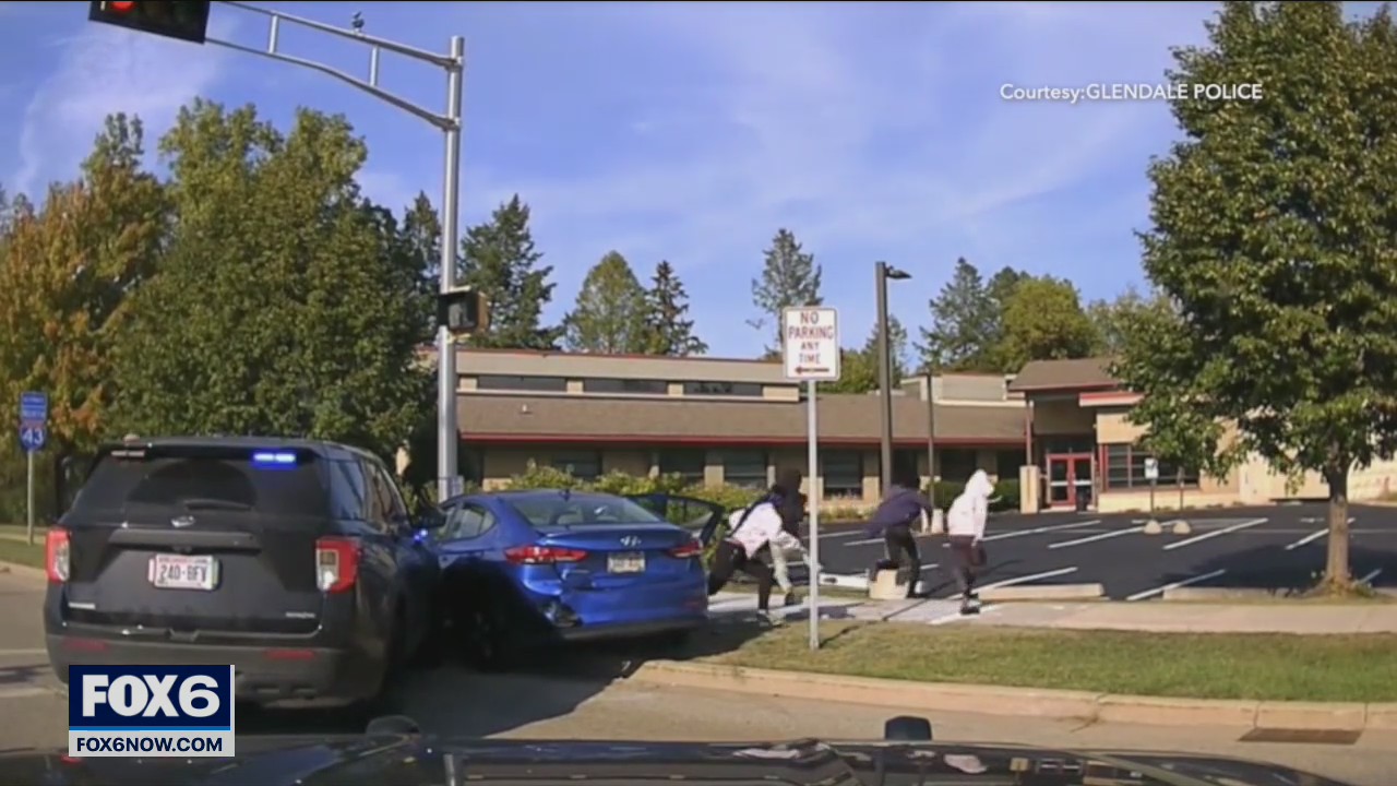 Glendale police video shows chase of stolen car
