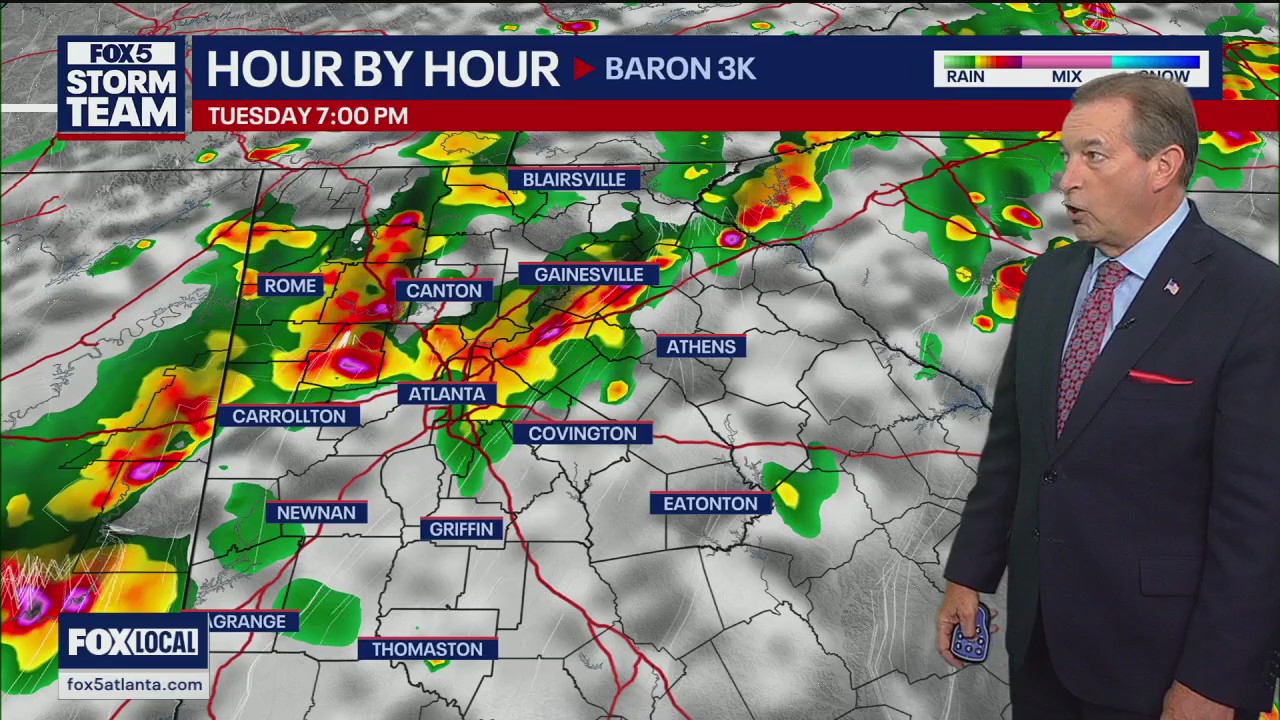 Monday evening weather forecast