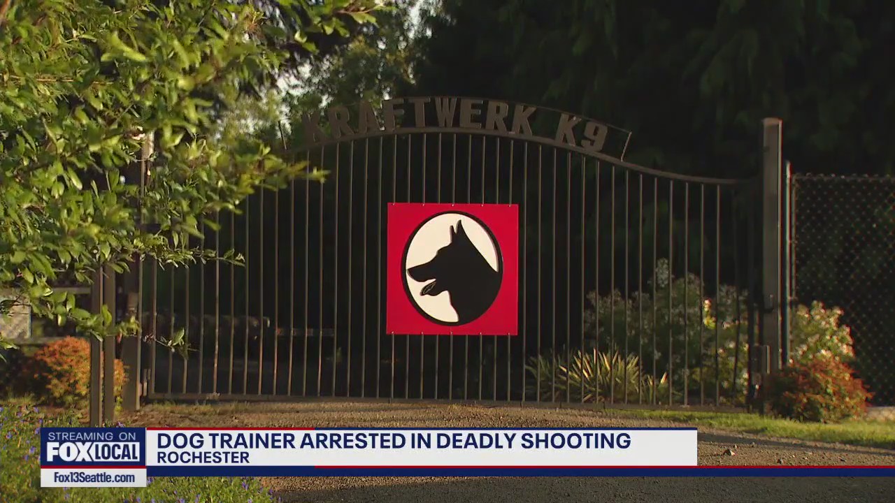 WA dog trainer arrested in fatal shooting during video shoot