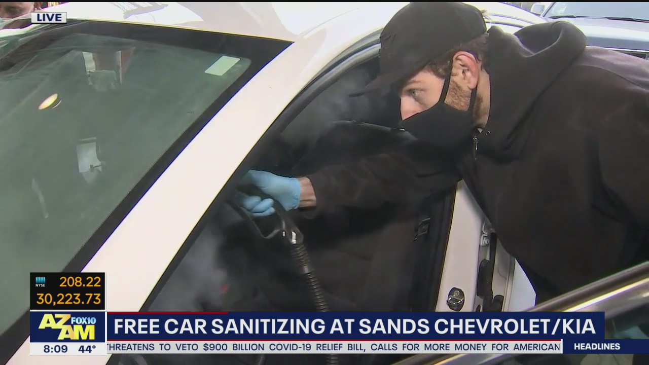 Valley car dealership offering free car sanitizing