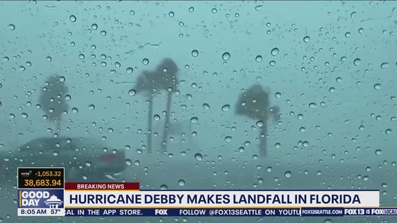 Hurricane Debby makes landfall in Florida