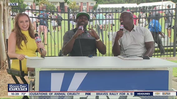 Good Day Atlanta: Michael Vick live on FOX 5's training camp set