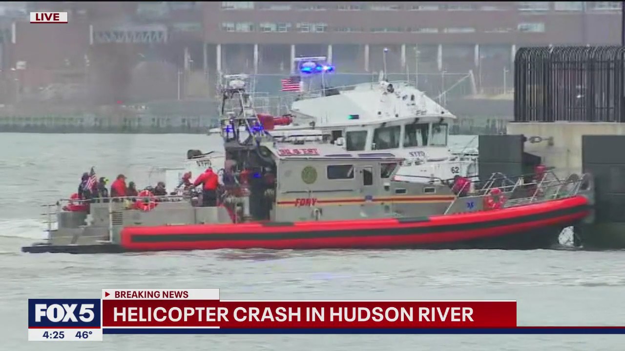 6 killed in helicopter crash in Hudson River: sources