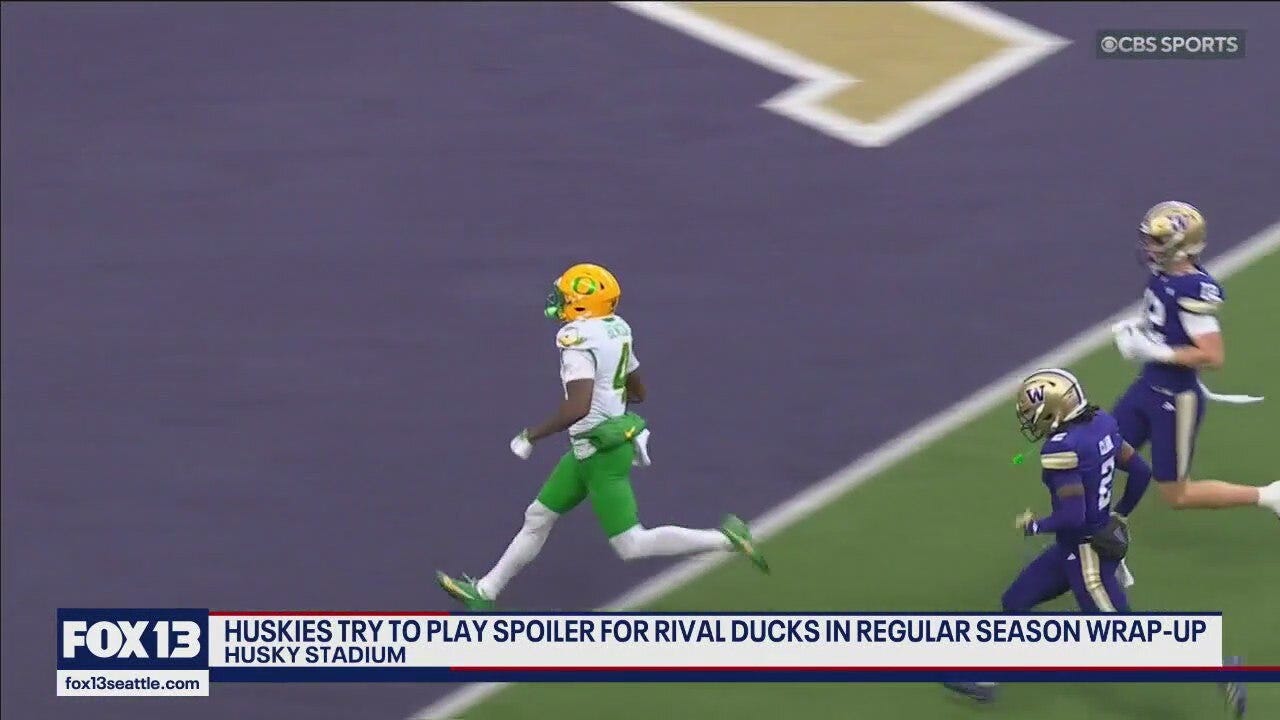 Huskies fall 26–14 to Oregon in rivalry week loss