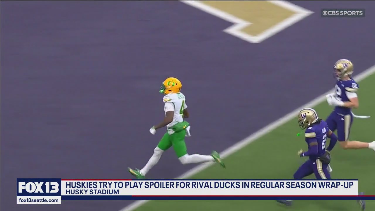 Huskies fall 26–14 to Oregon in rivalry week loss