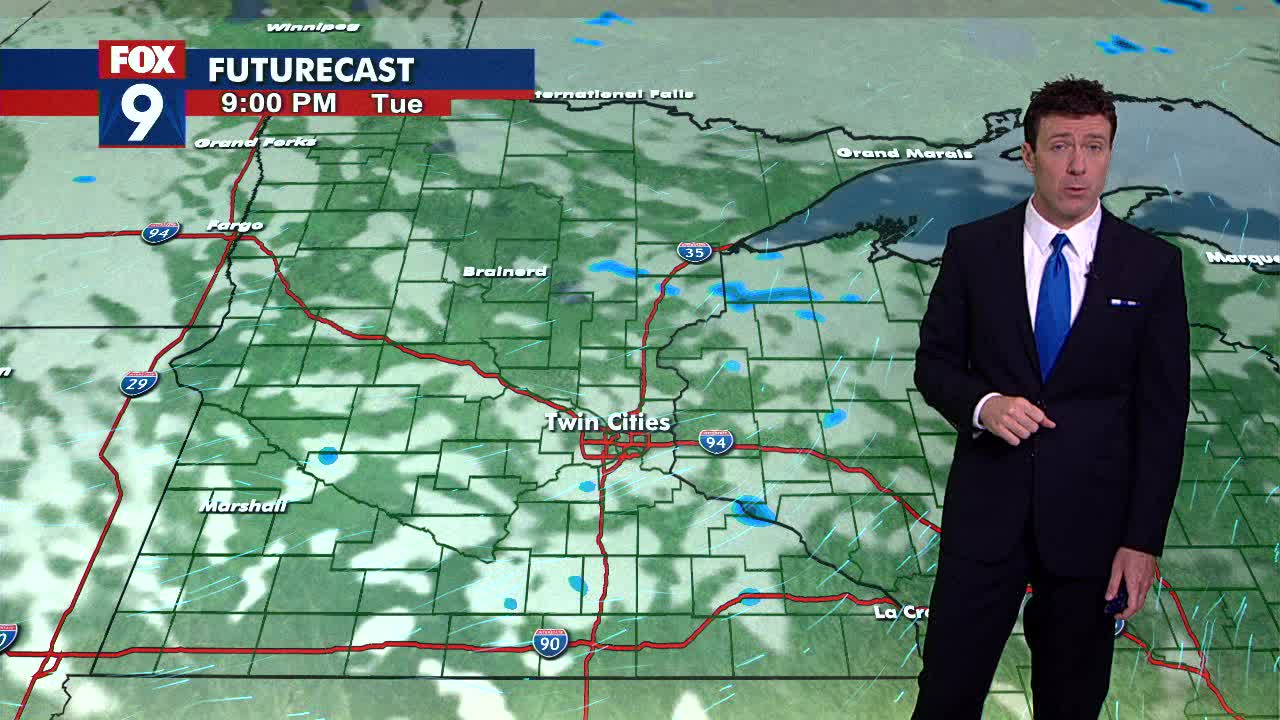 MN weather: Warmer Tuesday, afternoon stray drips
