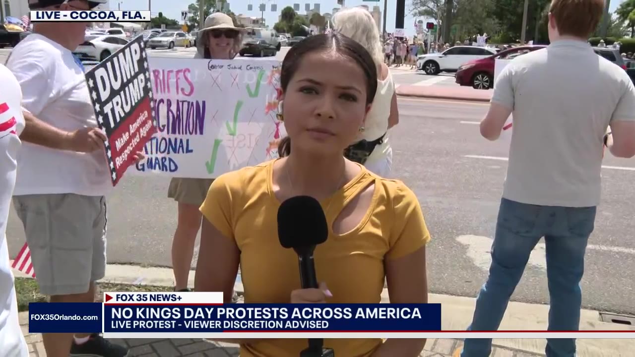 'No Kings' protest taking place in Cocoa Beach