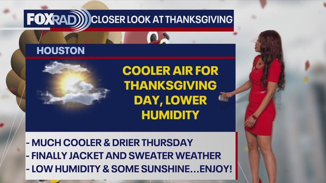 Houston weather: Drier air filtering in behind cold front