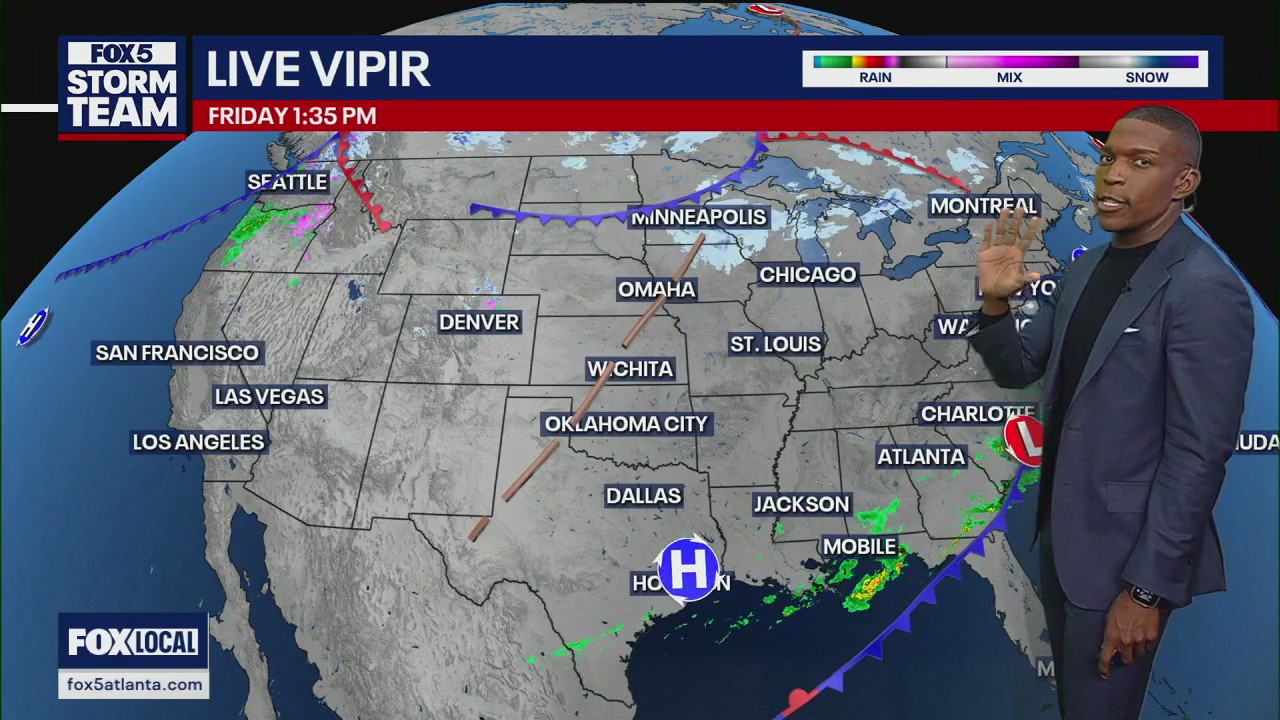 Friday afternoon forecast