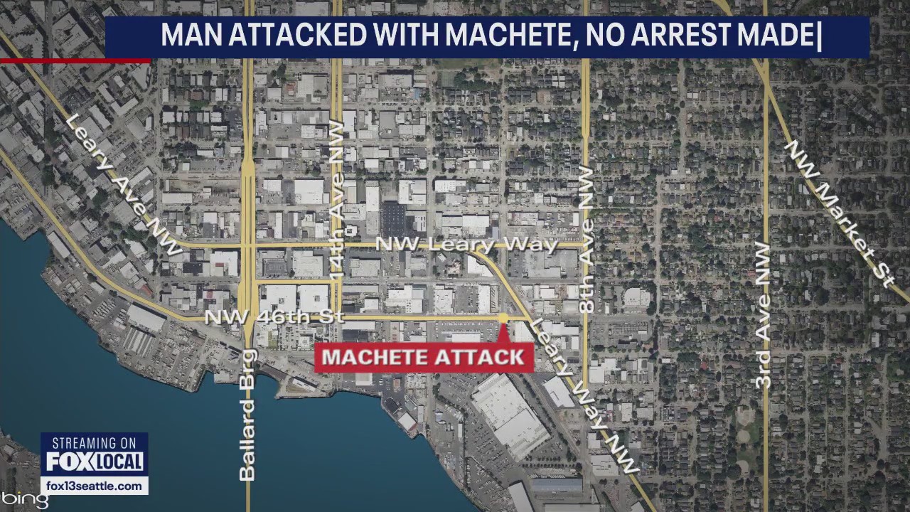 Man seriously injured in machete attack in Seattle