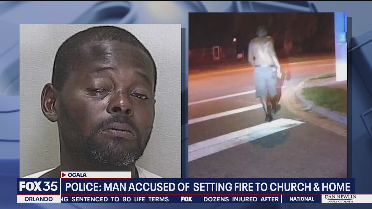 Man accused of setting church on fire