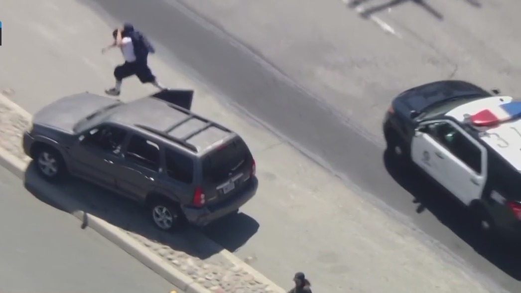 LA police chase: Suspect hits vehicle, jumps into another during wild 2-hour pursuit