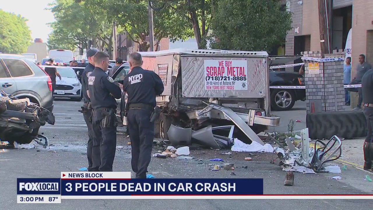 NY News Update: 3 dead in Queens crash; 1 dead, 6 rescued by jet ski at NJ beach