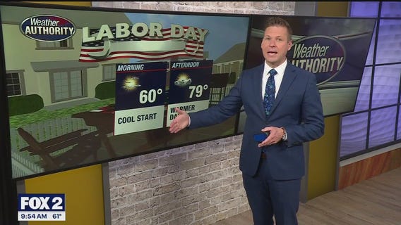 Labior Day look; end of week gets colder