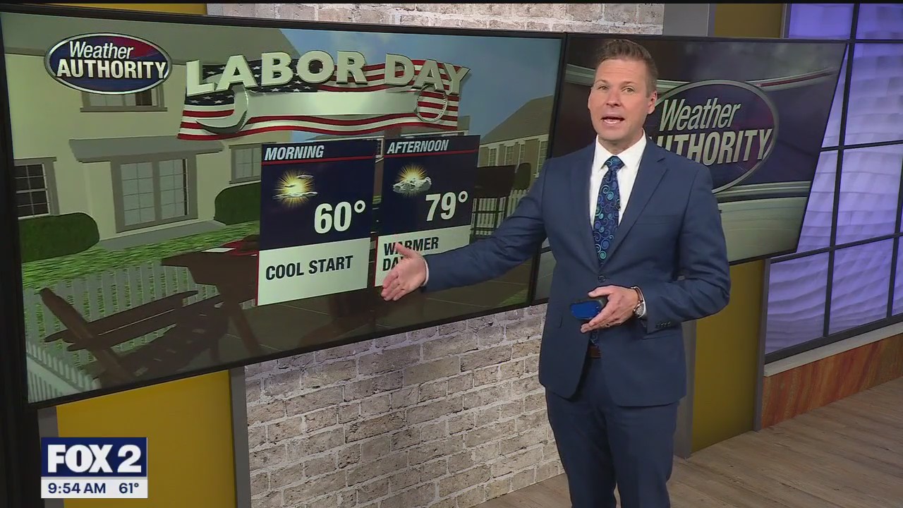 Labior Day look; end of week gets colder