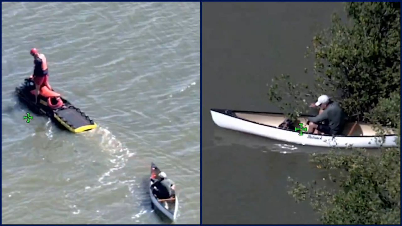 Volusia officials save canoer who overturns, loses paddle