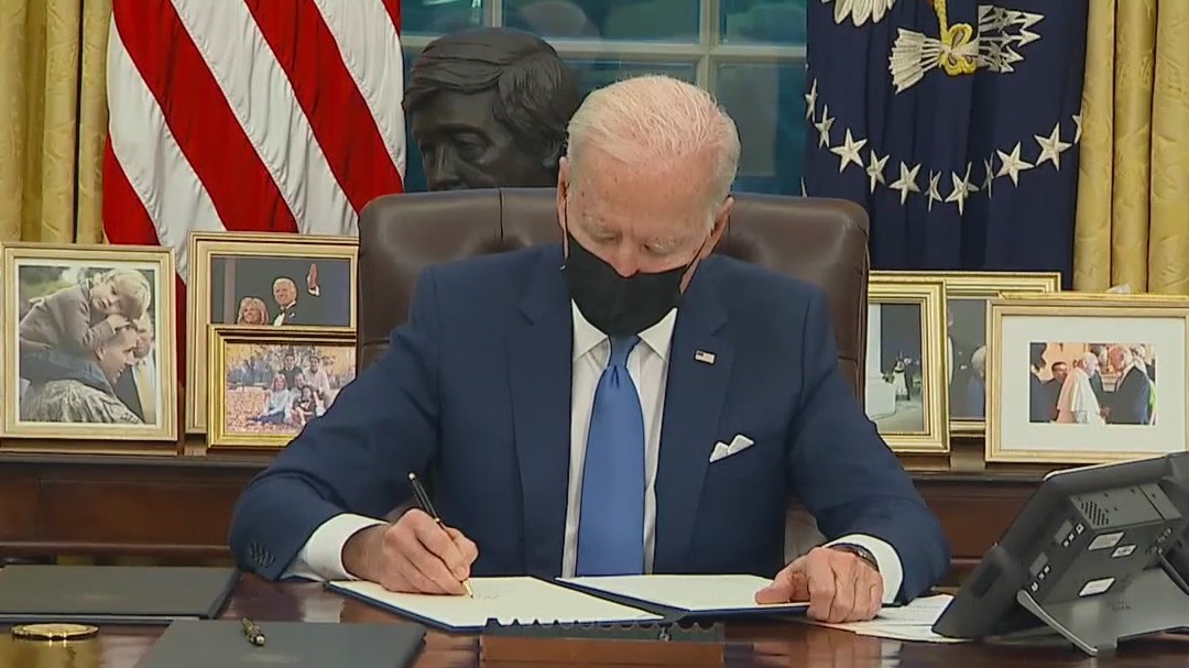 President Joe Biden signs executive orders for immigration plan