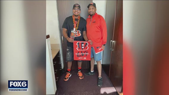 Milwaukee Police Officer Herbert Davis attends Super Bowl