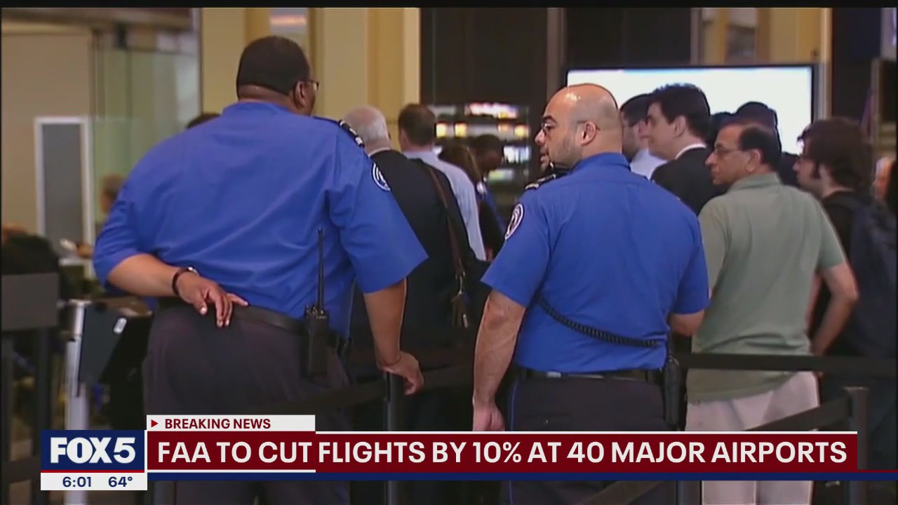 FAA to cut thousands of flights amid government shutdown, NY travel expected to be hit hard