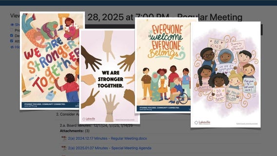 Lakeville schools DEI posters under fire