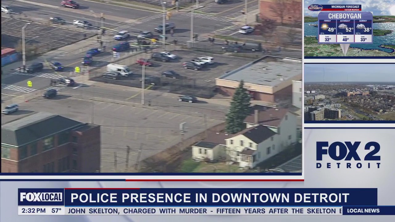 Detroit police officer-involved shooting downtown