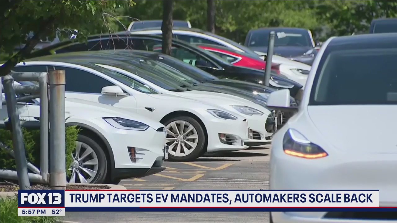 Trump targets EV mandates, automakers scale back