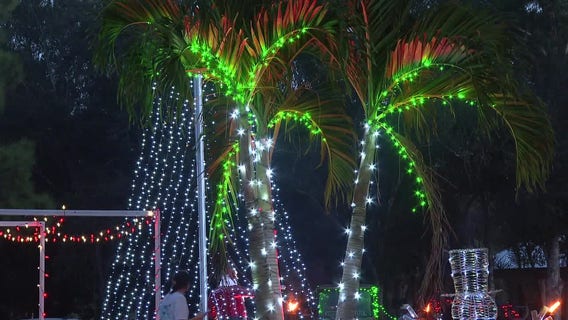 Sarasota County property turned into winter wonderland