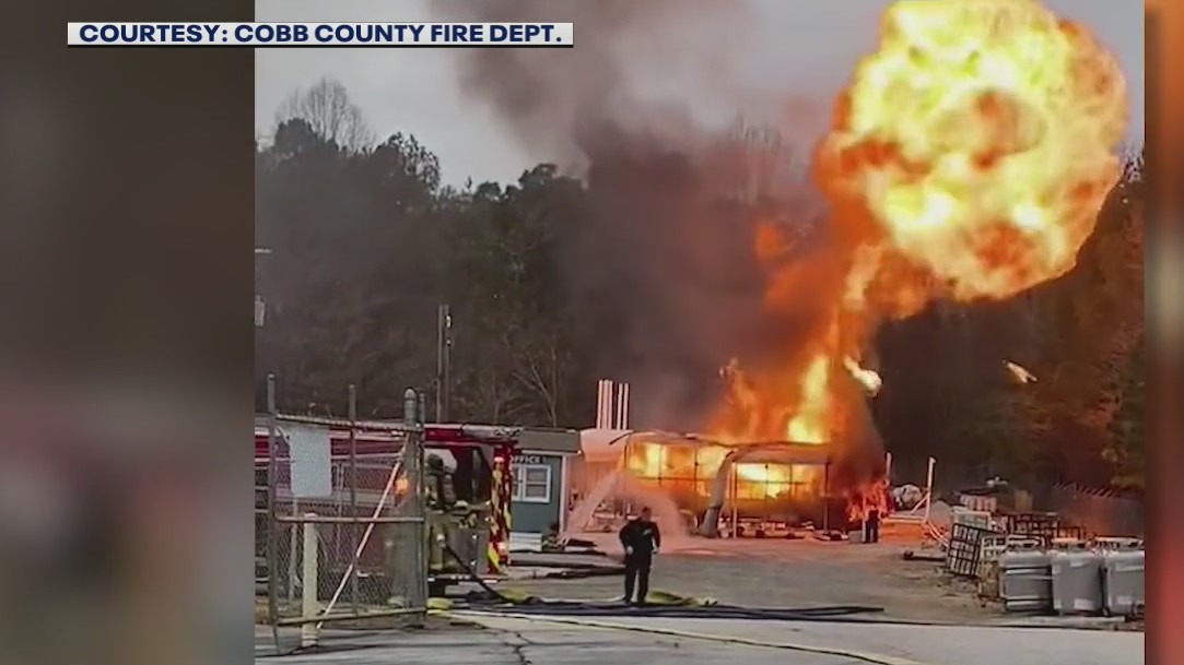 Propane tank explosion caught on camera | FOX 5 Atlanta