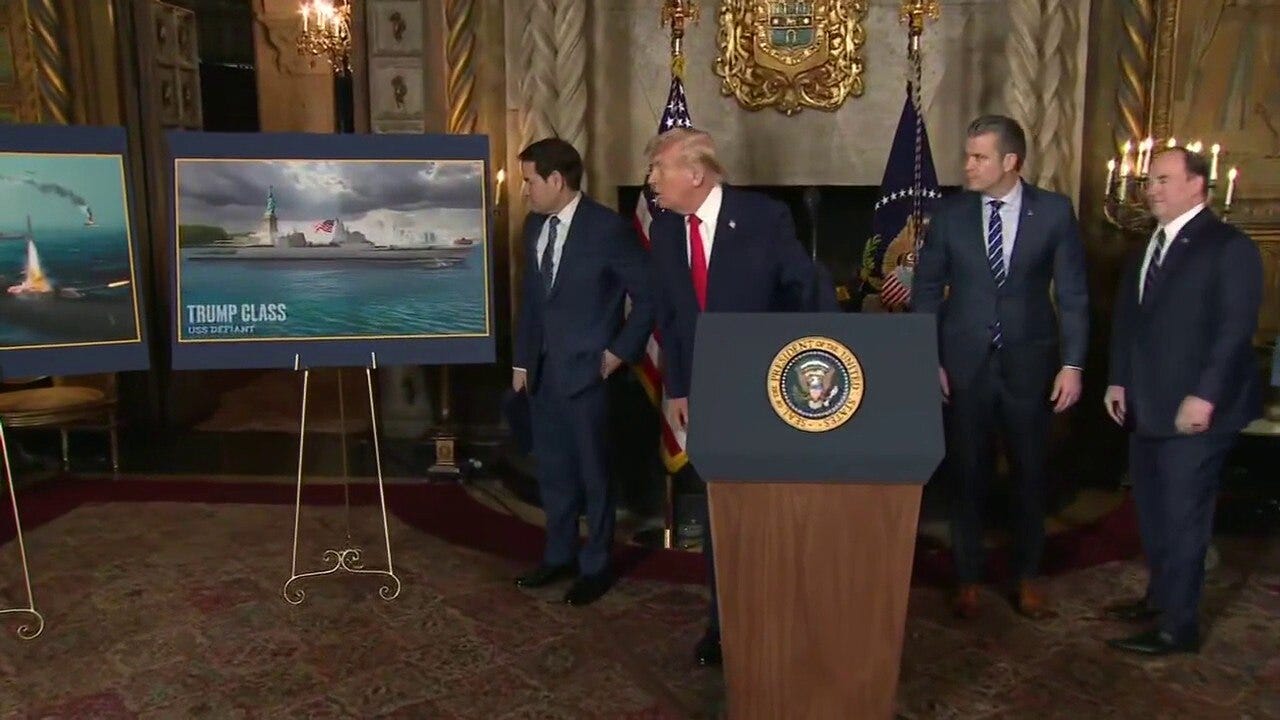 President Trump announces new battleship class for U.S. Navy [full]