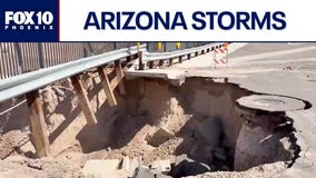 Monsoon causes sinkhole, flooding in Yuma