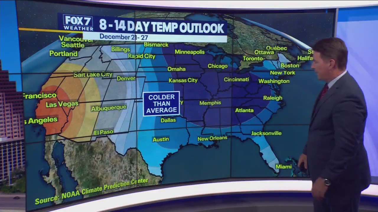 Another cold front causes temperatures to drop tomorrow