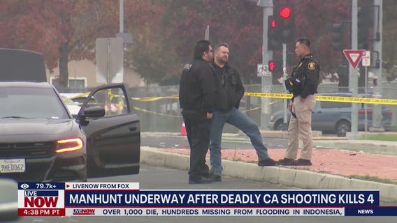 Manhunt underway after deadly CA shooting kills 4