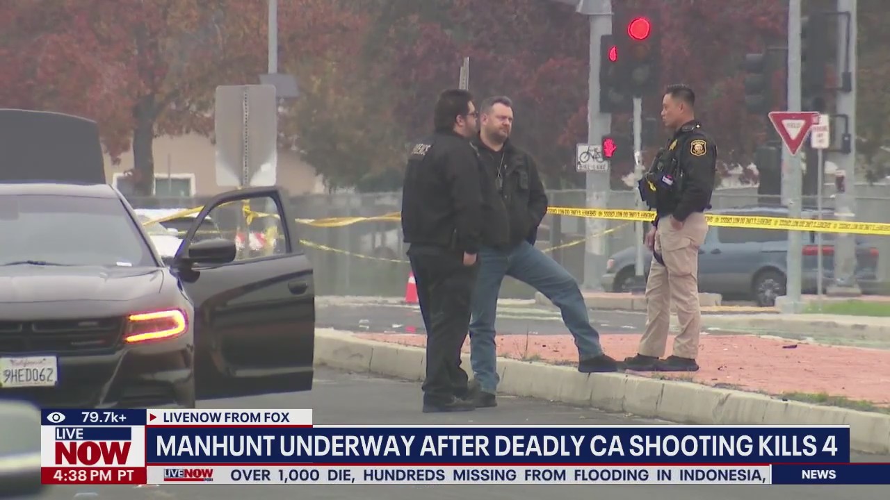 Manhunt underway after deadly CA shooting kills 4