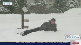 FOX 9's Cody Matz enjoying the snow