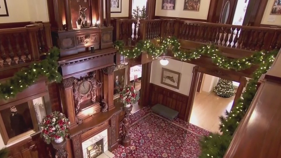 Historic mansion decked out for the holidays