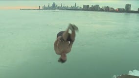 Great Lakes Jumper dives into Lake Michigan