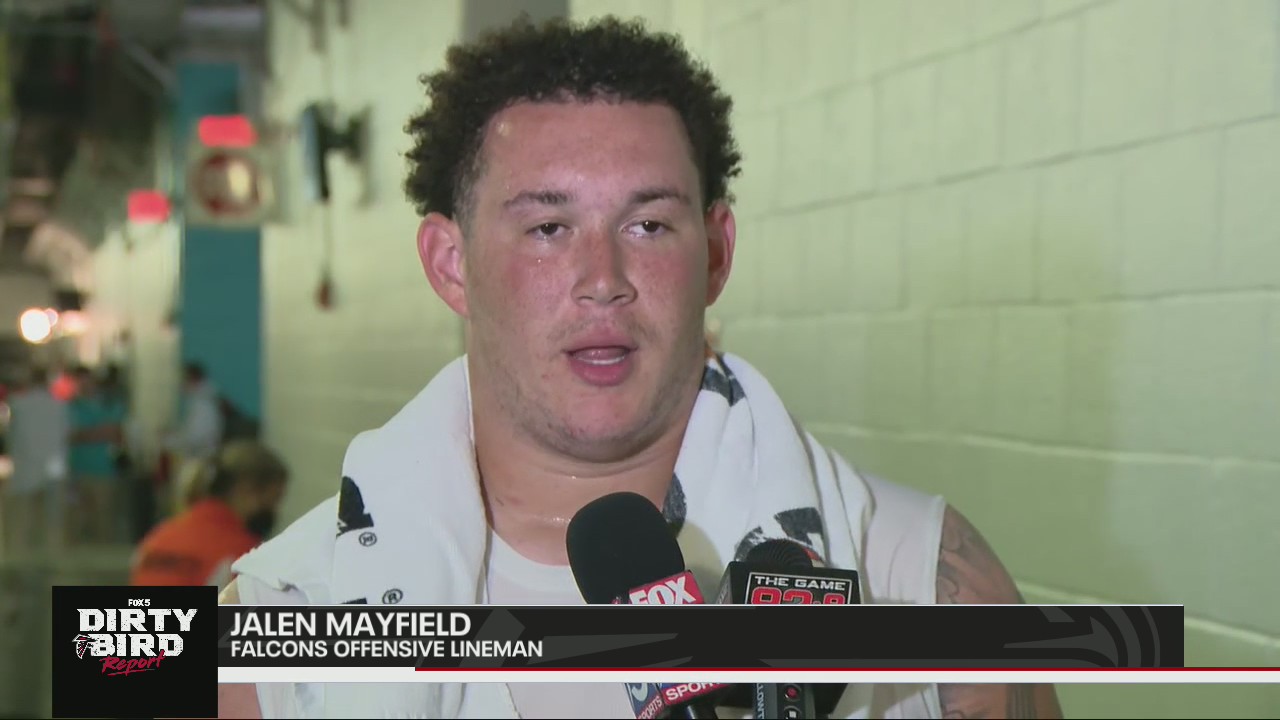 Offensive lineman Jalen Mayfield on being versatile