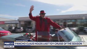 Pancho Claus delights Houston children with annual toy drive