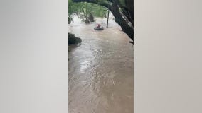 Woman clings to tree for hours after being swept away in devastating Texas flood