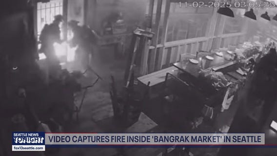 Video captures fire inside Belltown's Bangrak Market
