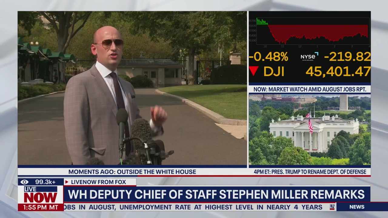 Stephen Miller reacts to ICE updates