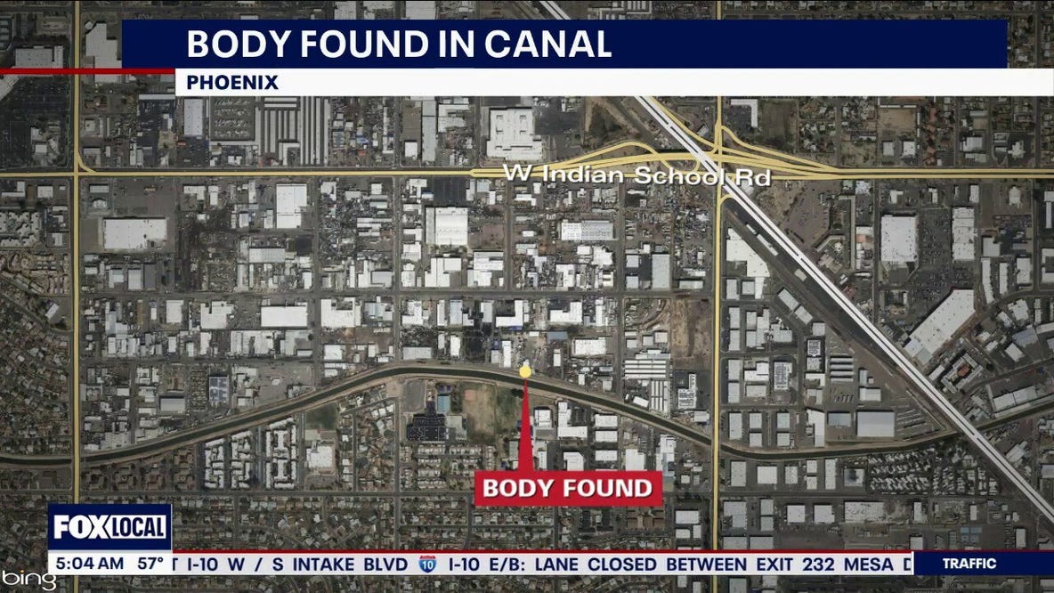 Body pulled from Phoenix canal