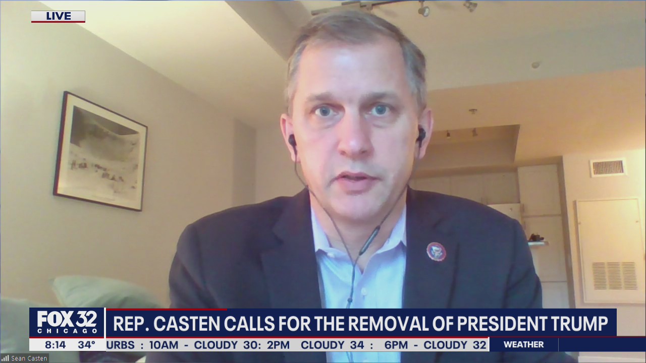 Rep. Casten joins list of officials calling for the removal of President Trump