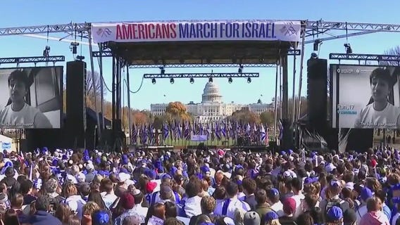 Droves of Americans head to DC to show Israel support