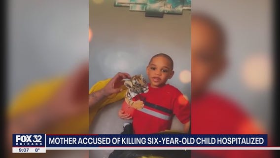 Mother accused of killing 6-year-old child hospitalized
