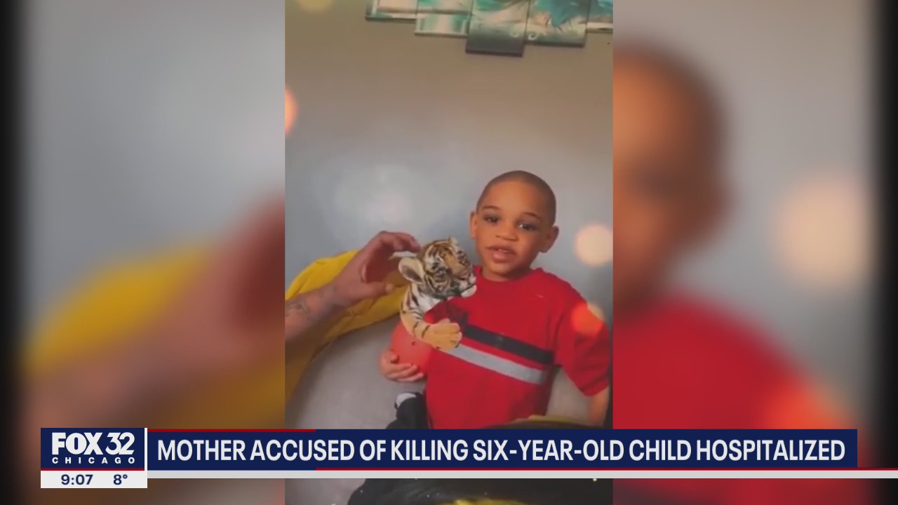 Mother accused of killing 6-year-old child hospitalized