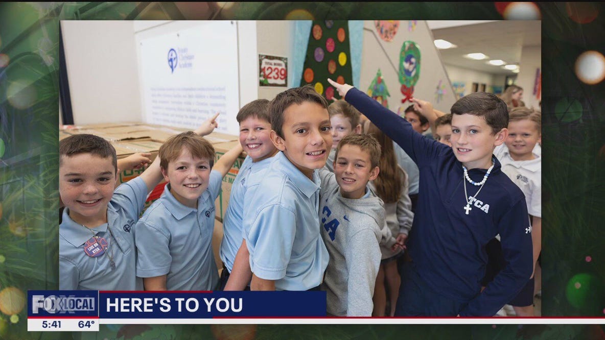 Here's to You: Addison 4th graders donate Christmas boxes